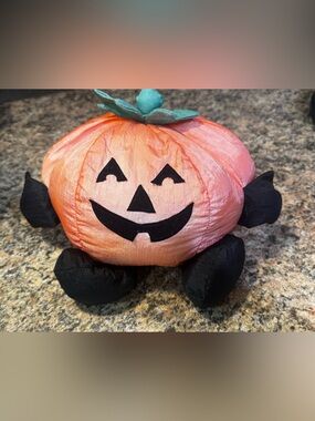 ‘93 Gibson Greetings Stuffed jack o lantern pumpkin Halloween Toy Gift Decor Vtg